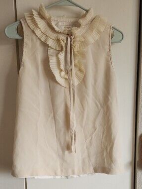 Vintage Collectable  Kate Spade cream blouse Sz XS